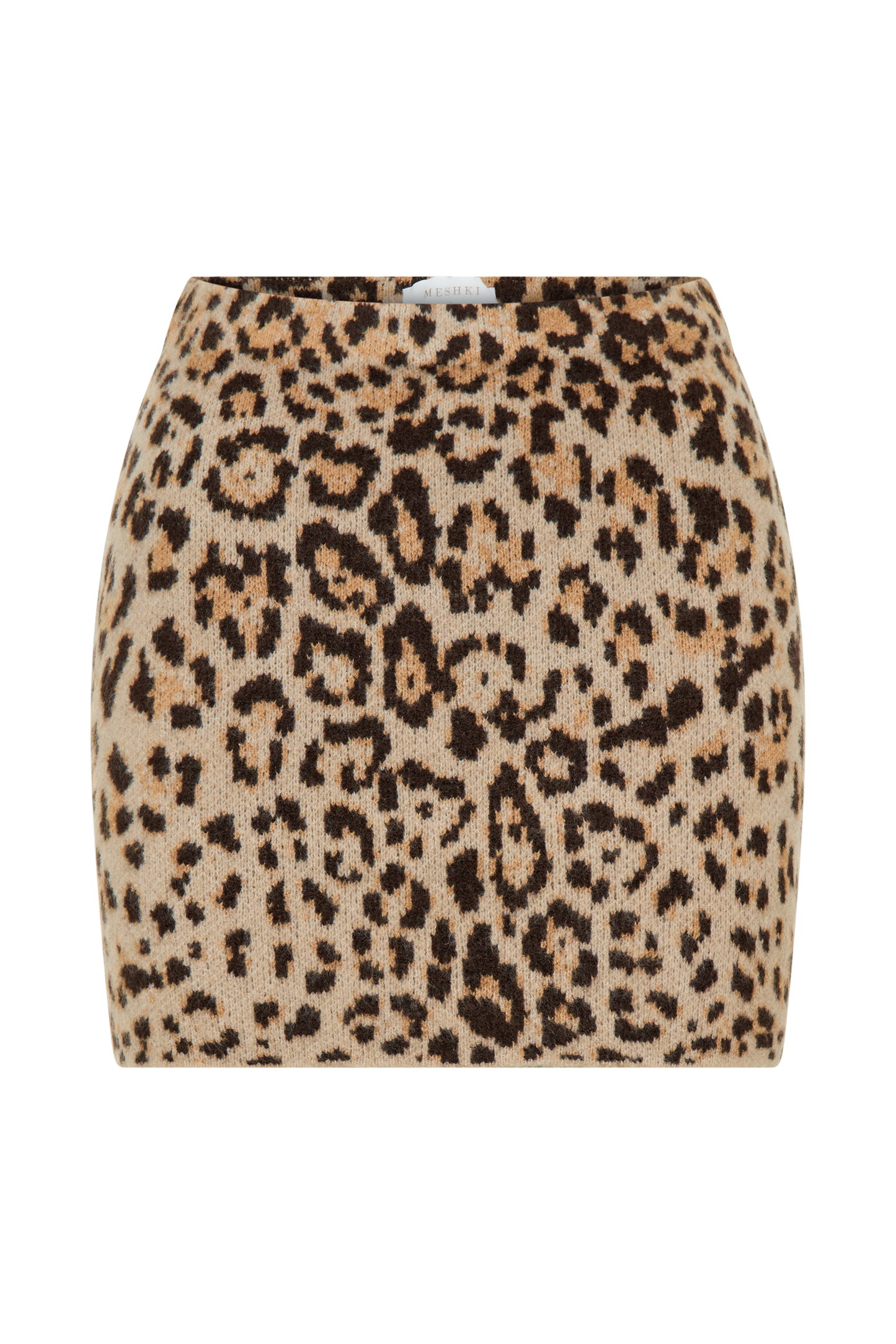 Marissa Knit Mini Skirt - Leopard Print