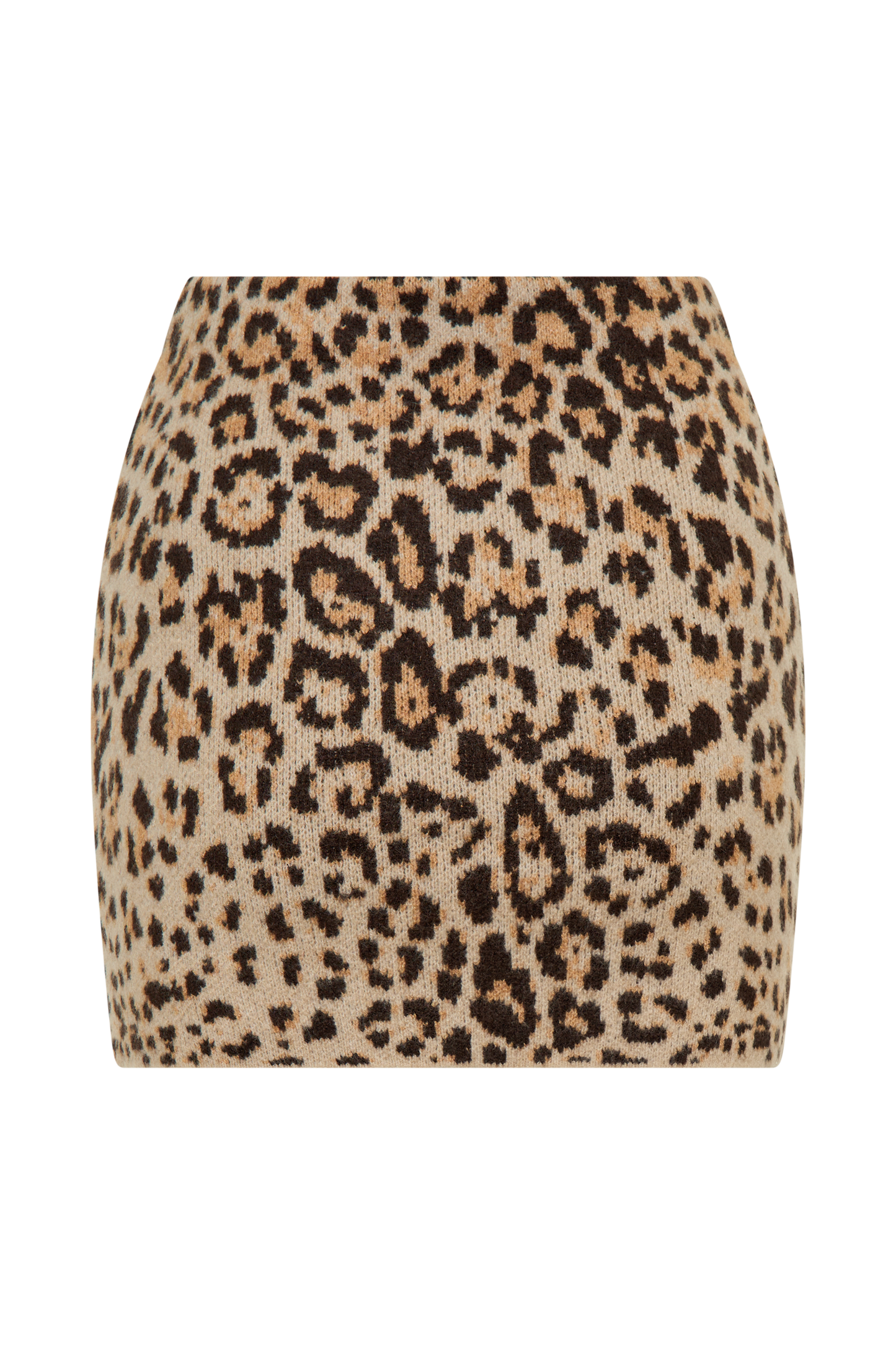 Marissa Knit Mini Skirt - Leopard Print