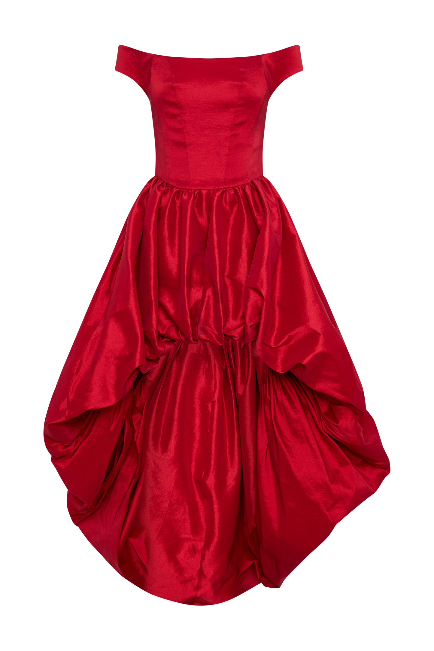 Amelia Bubble Maxi Dress - Ruby Red