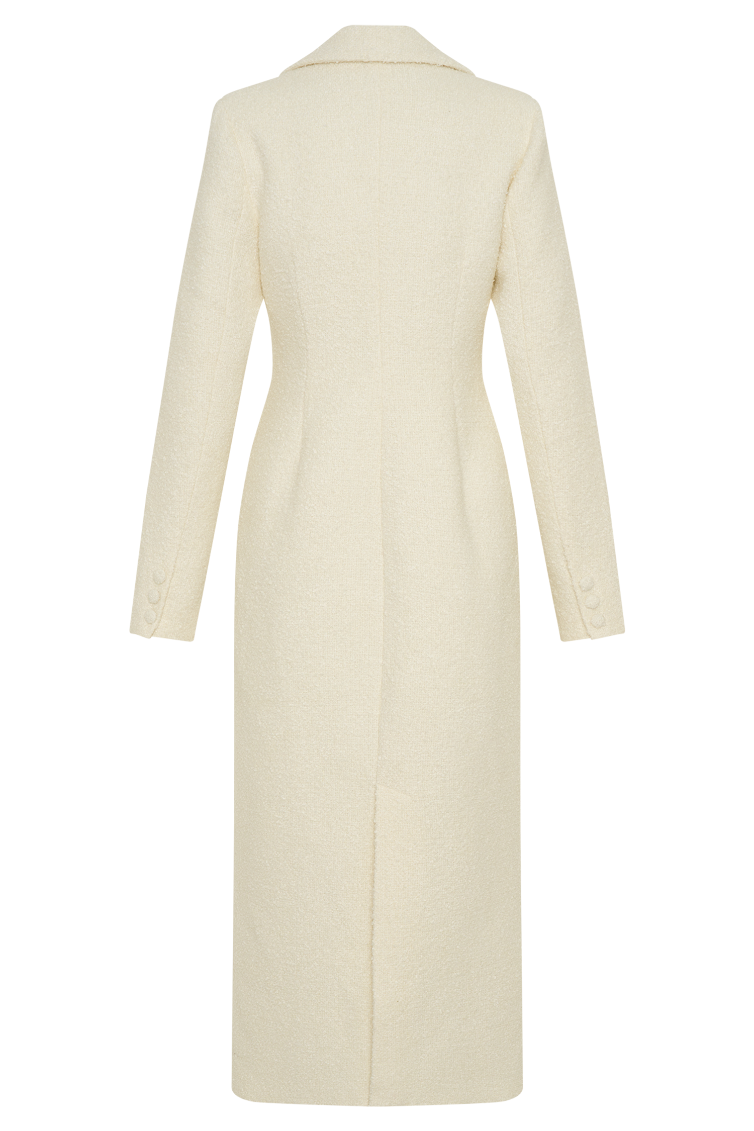 Carver Boucle Coat Ivory MESHKI