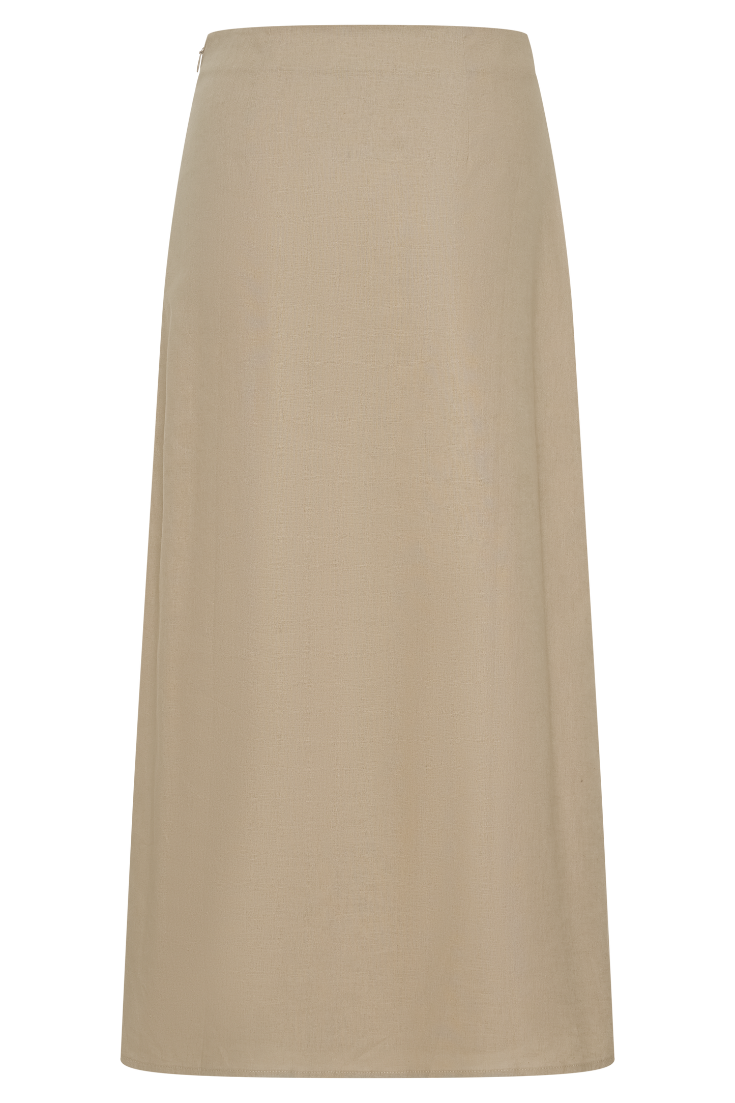 Dora Linen Midi Skirt - Natural