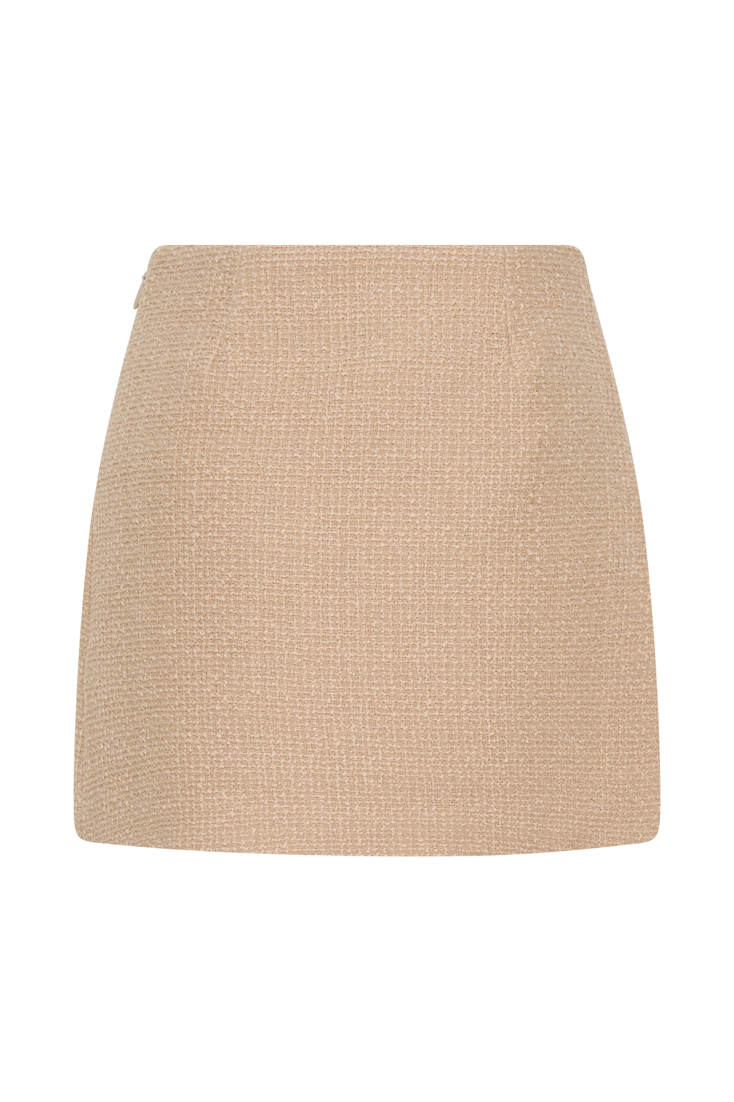 Camilla Boucle Mini Skirt - Light Taupe