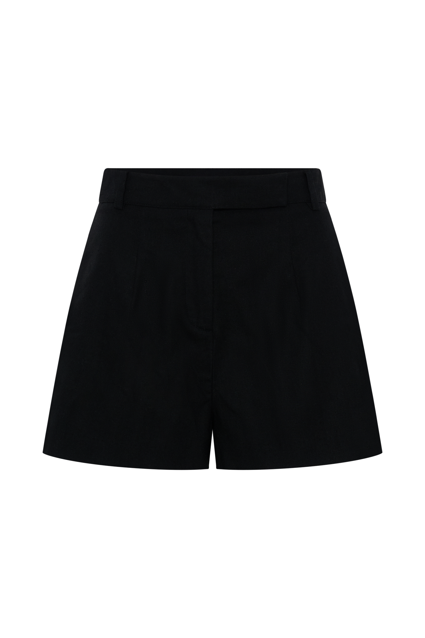 Massima Linen Shorts - Black