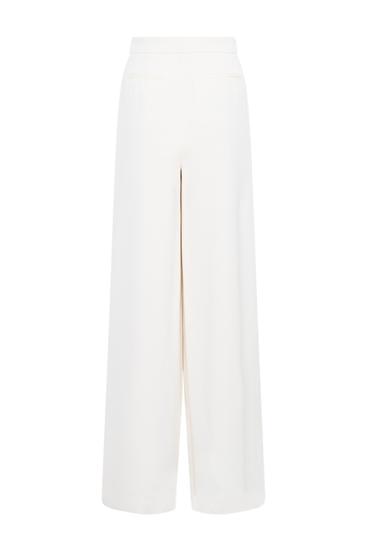 Faith Suiting Wide Leg Pant - Ivory