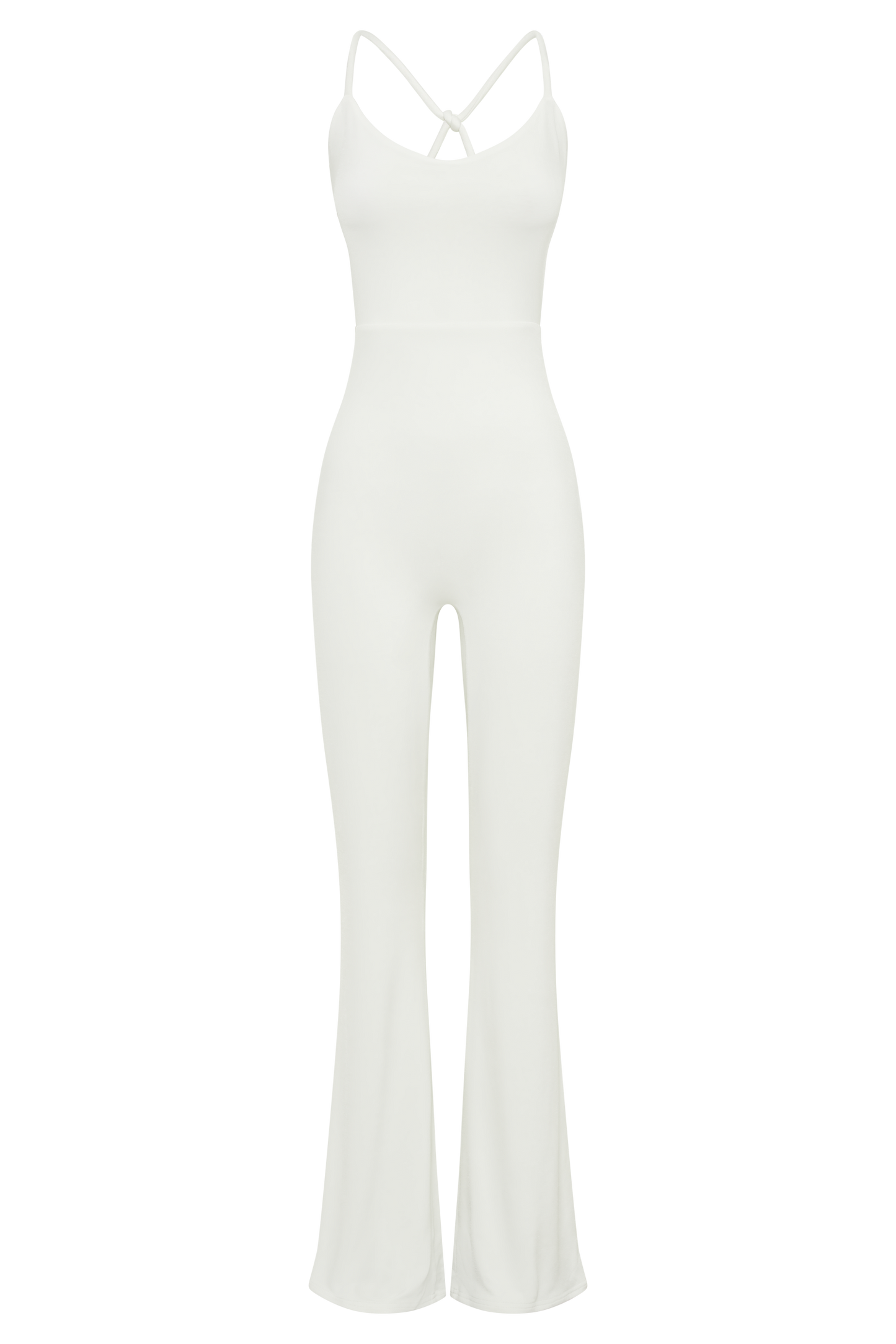 Brinley Slinky Jersey Jumpsuit - White