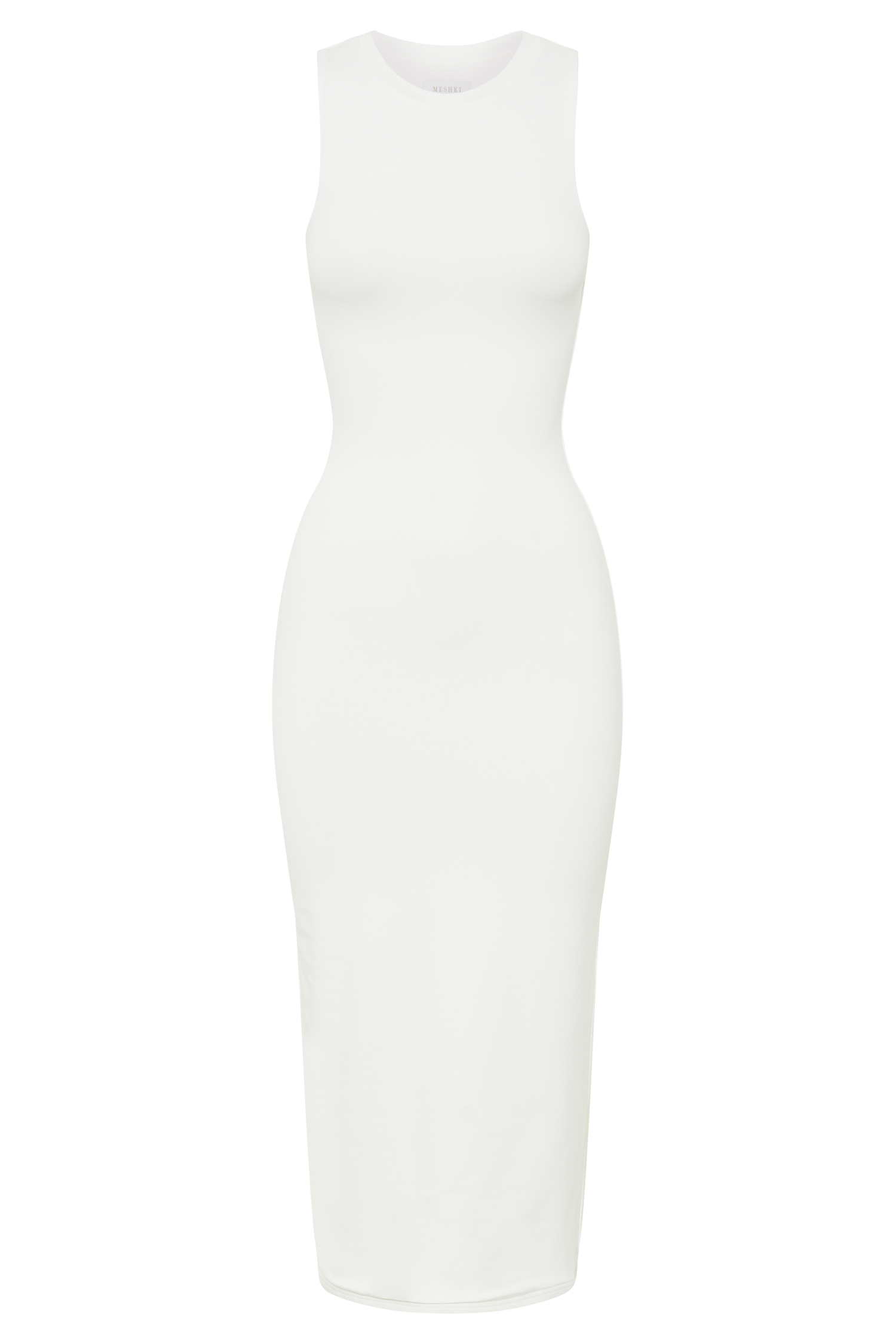 Jill Sleeveless Tank Midi Dress White MESHKI