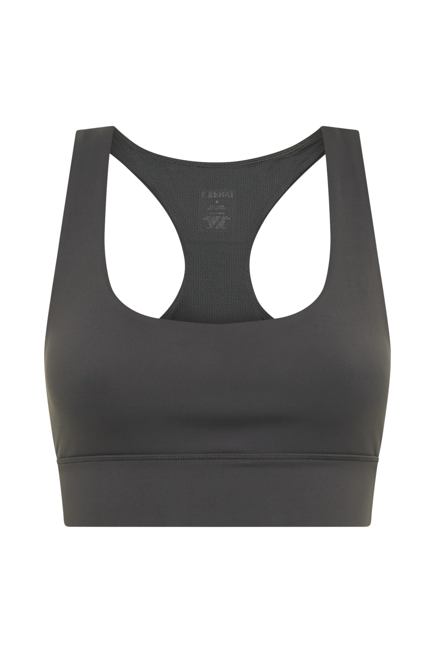 Thea Racerback Crop Top - Charcoal