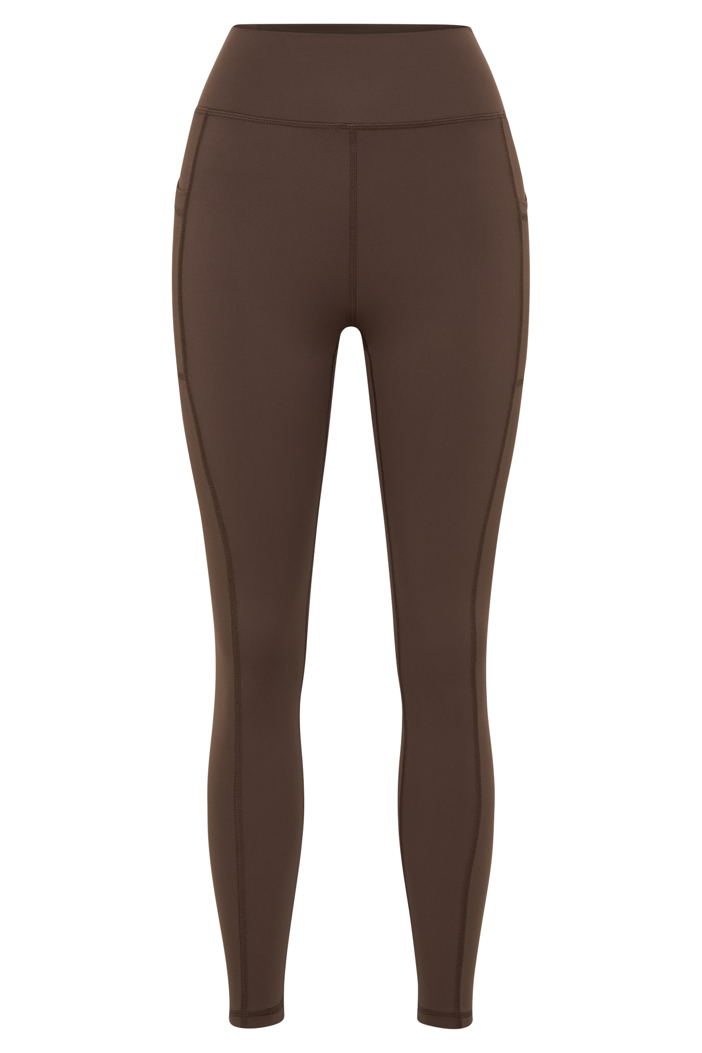 Briar V Back Leggings With Pockets - Dark Chocolate