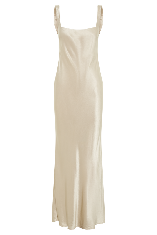 Ensley Satin Maxi Dress - Champagne