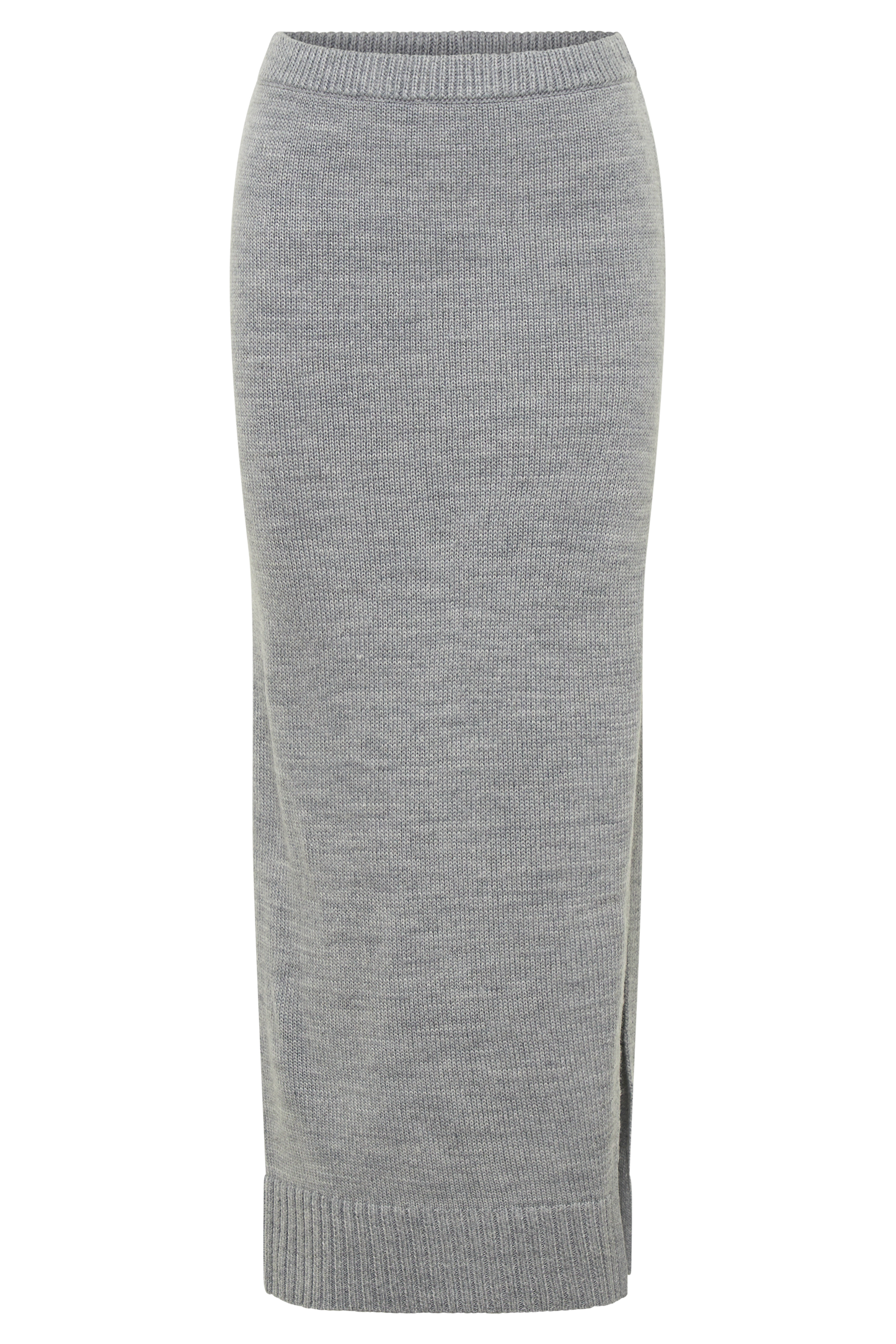 Brittany Knit Midi Skirt - Grey Marle