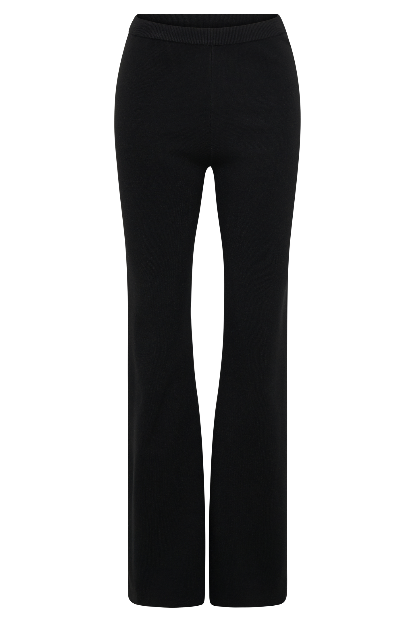 Rosetta Flare Knit Pants - Black