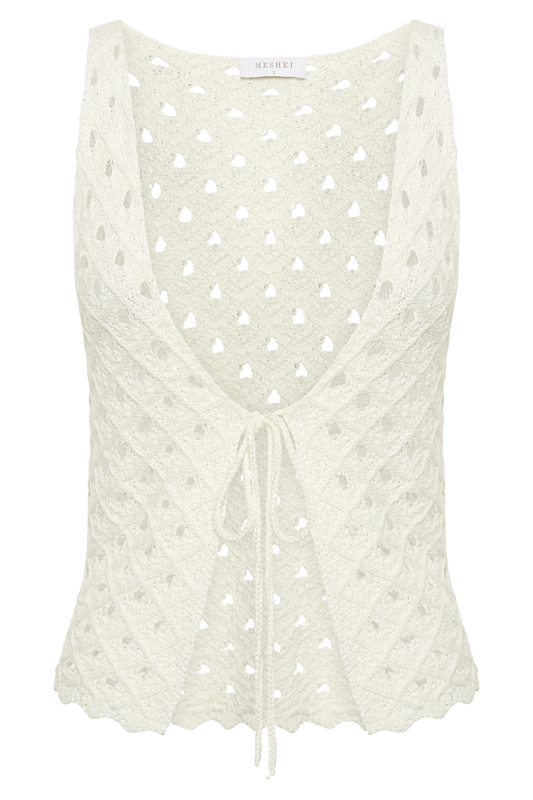 Santana Crochet Top - Ivory