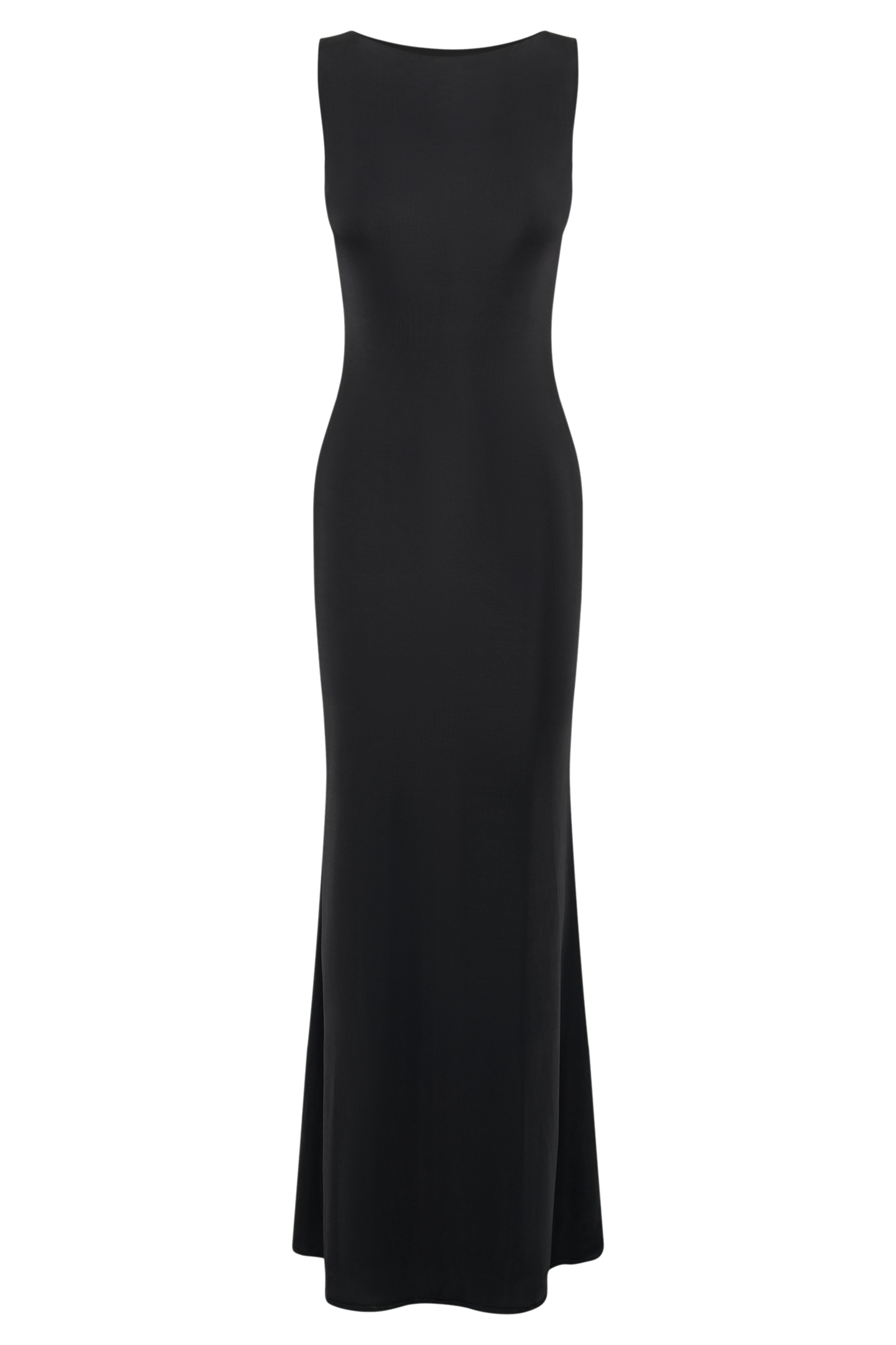 Tarna Sleeveless Slinky Maxi Dress - Black