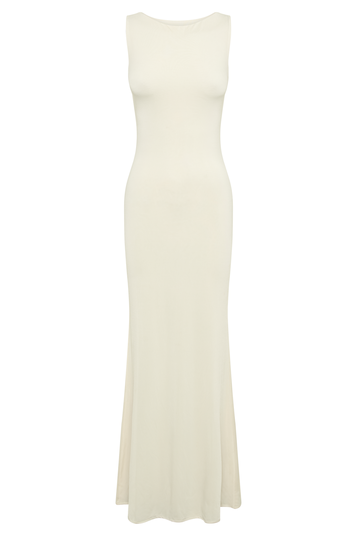 Tarna Sleeveless Slinky Maxi Dress - Bone