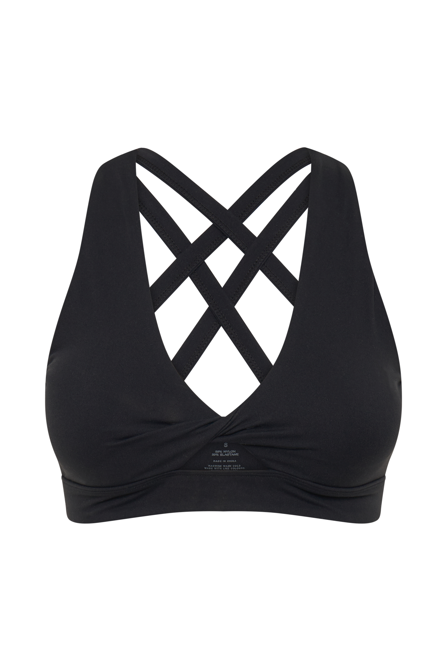 Jackie Twist Crop Top - Black