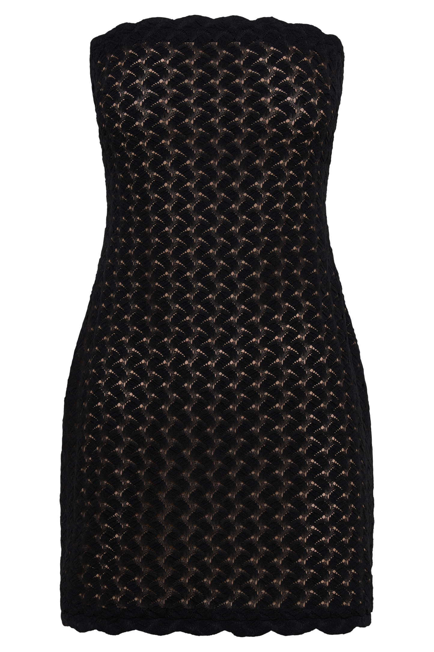 Amadea Lace Mini Dress - Black