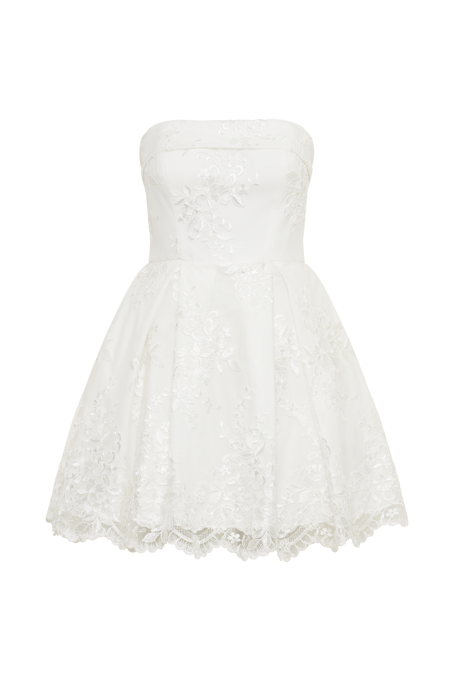 Eileen Lace Mini Dress - White