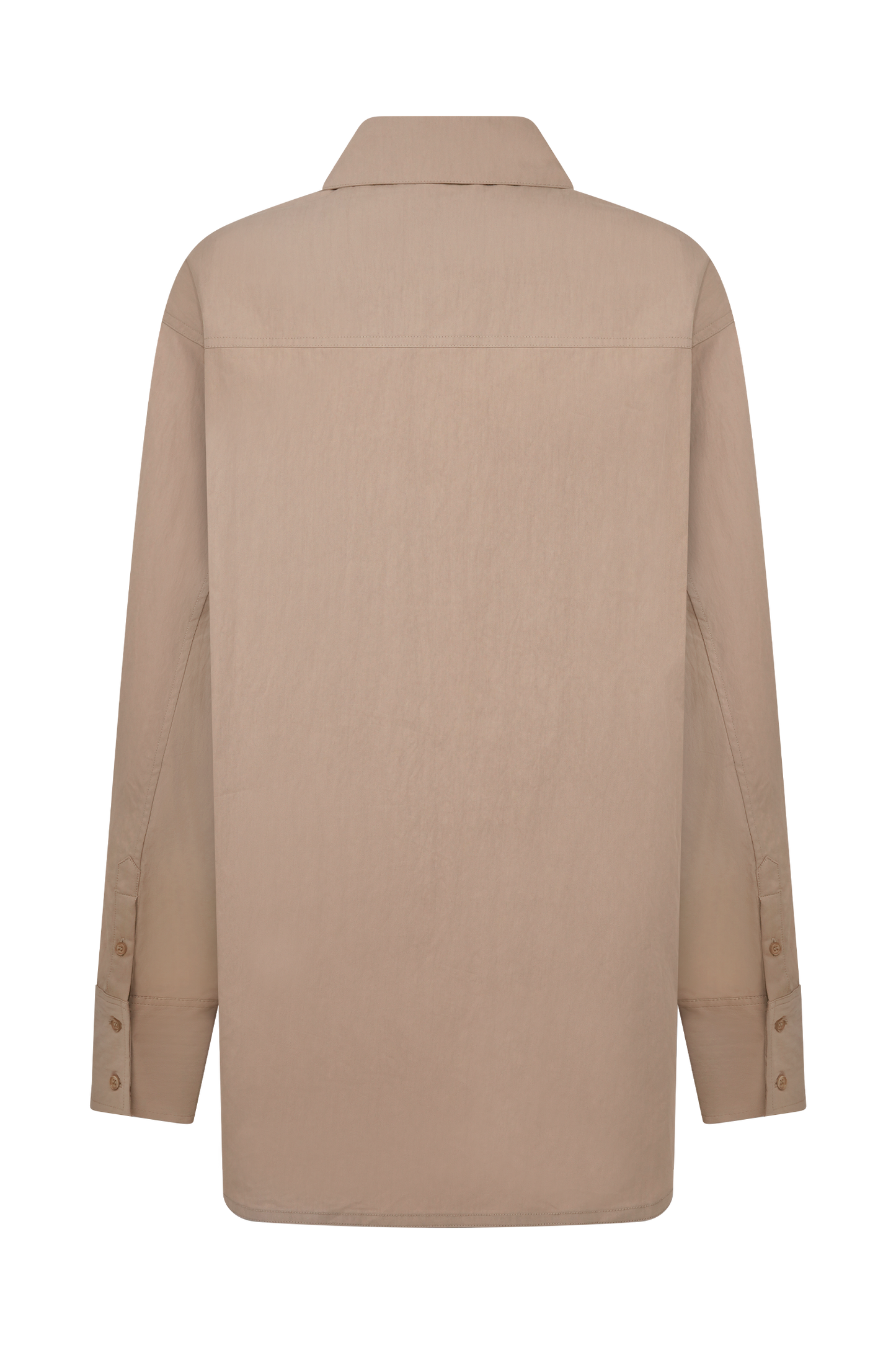 Campbell Cotton Oversized Shirt - Sand