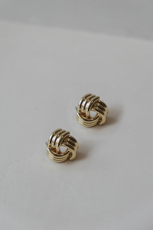 Rowan Knotted Earrings - Gold