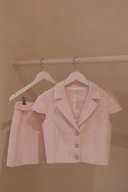 Mercer Tweed Top - Fairy Floss Pink