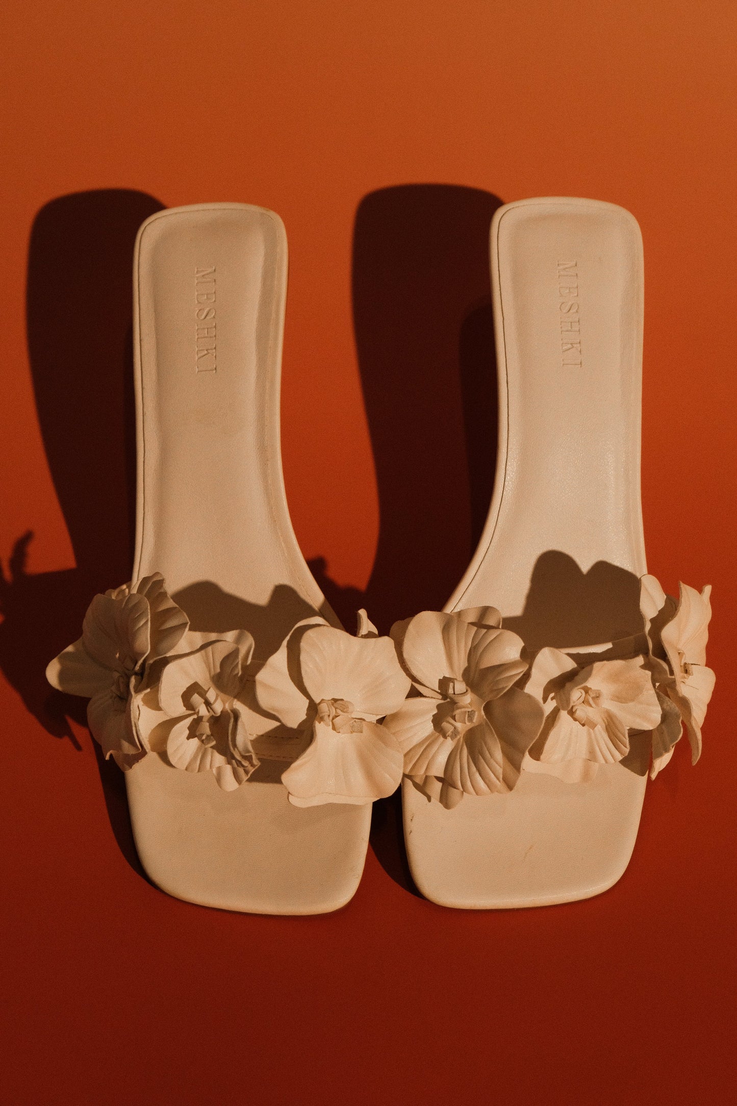 Melissa Floral Heels - Ivory