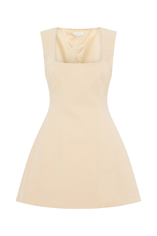 Lysandre Crepe Mini Dress - Peach