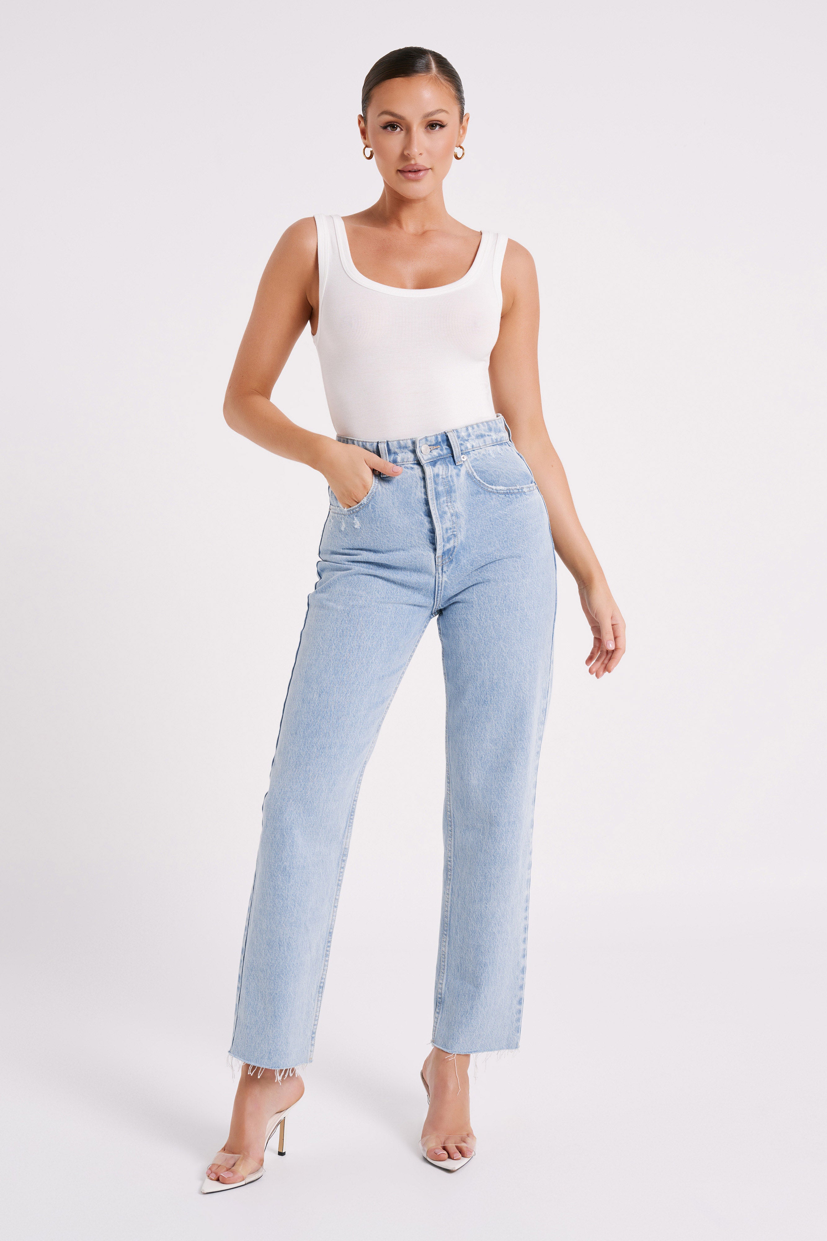 Chandler Modal Tank Top White MESHKI
