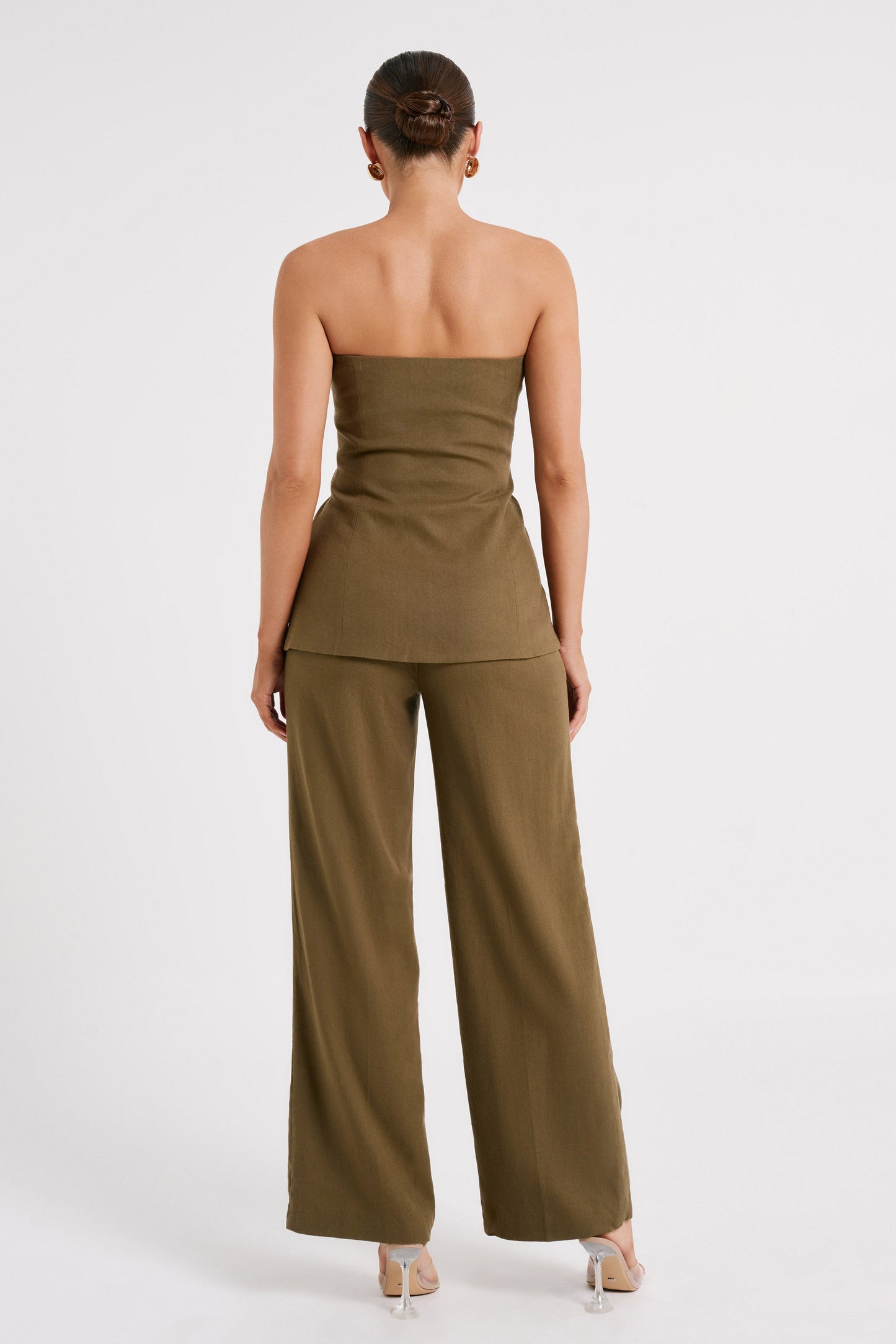 Adina Linen Pant - Olive