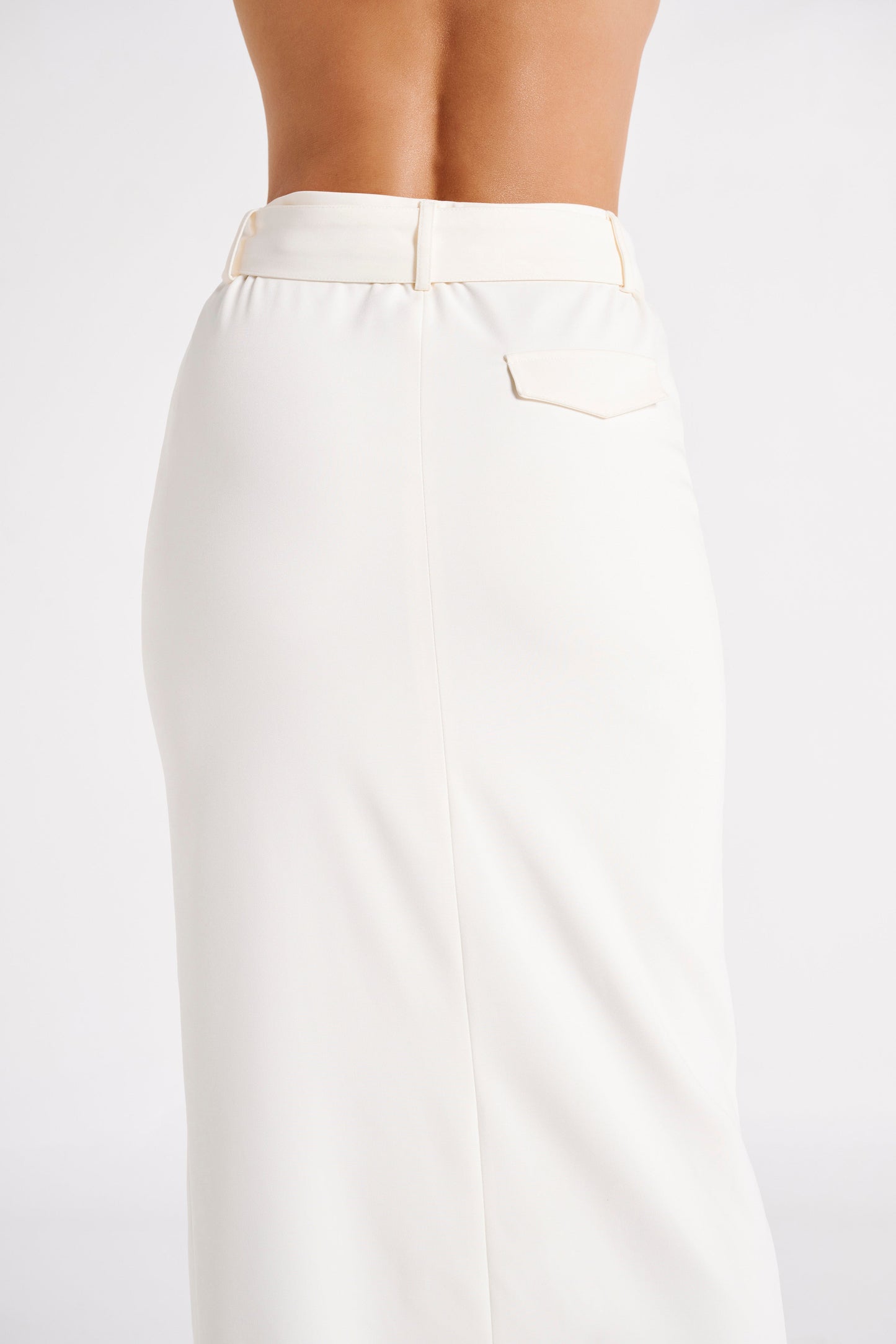 Daria Suiting Midi Skirt - Ivory