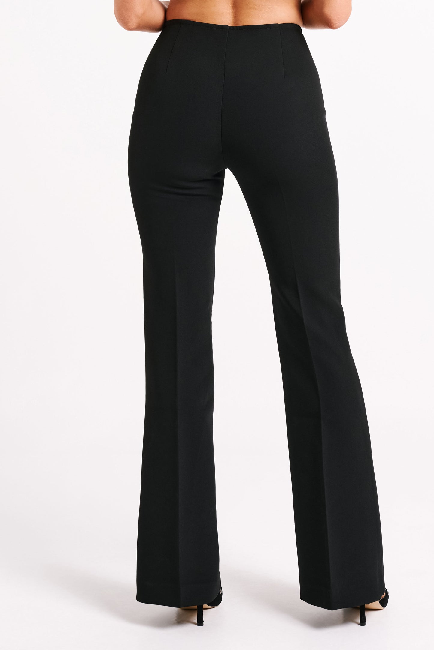 Loretta Fit & Flare Tailored Pant - Black