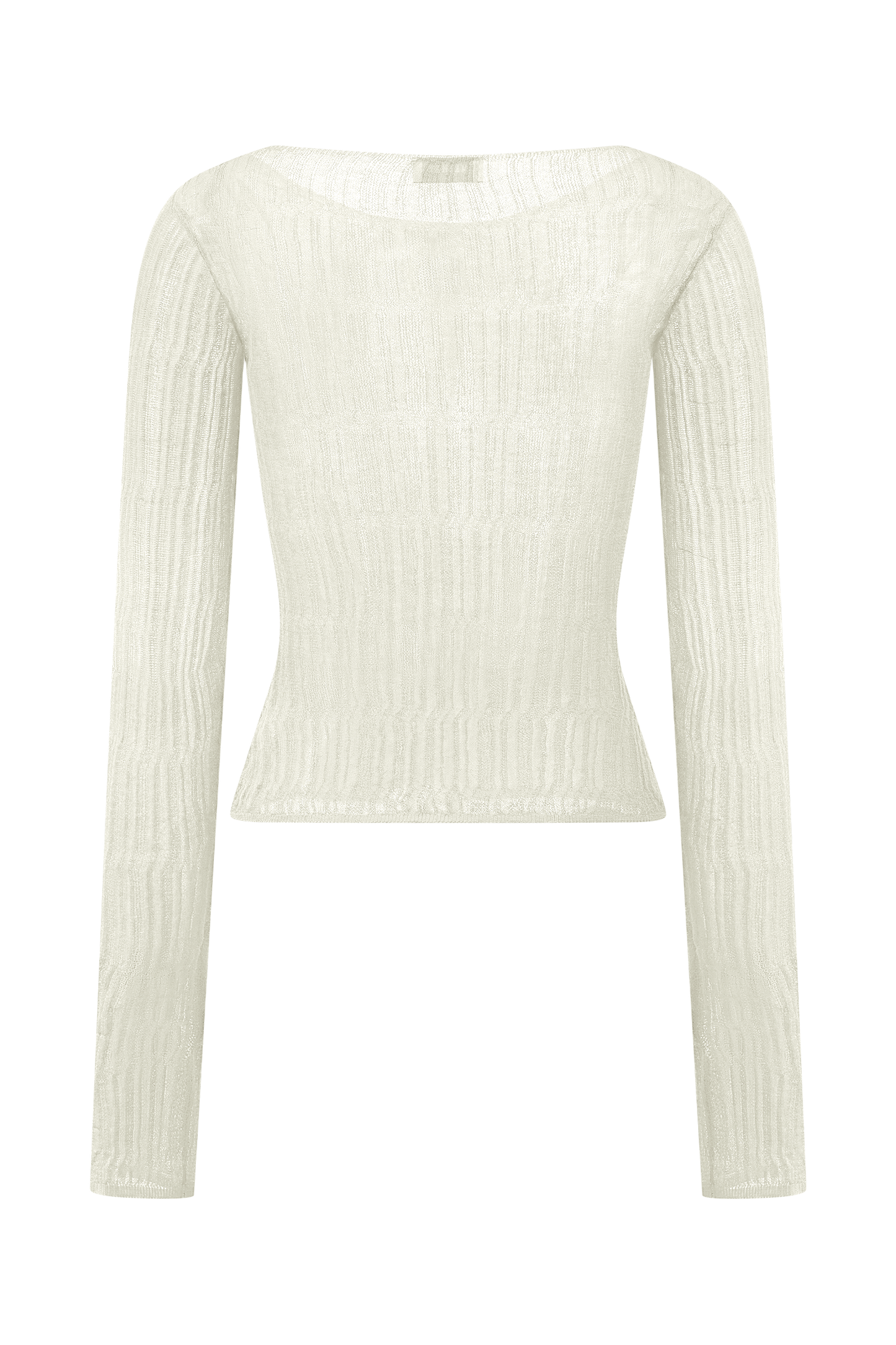 Orianna Orchid Long Sleeve Knit Top - Ivory