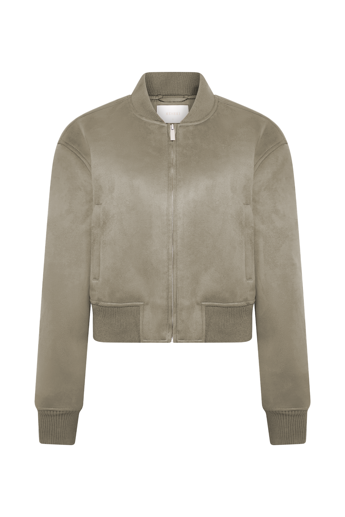 Rudy Suede Bomber Jacket - Sand