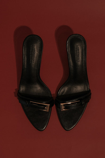 Image of black mules.