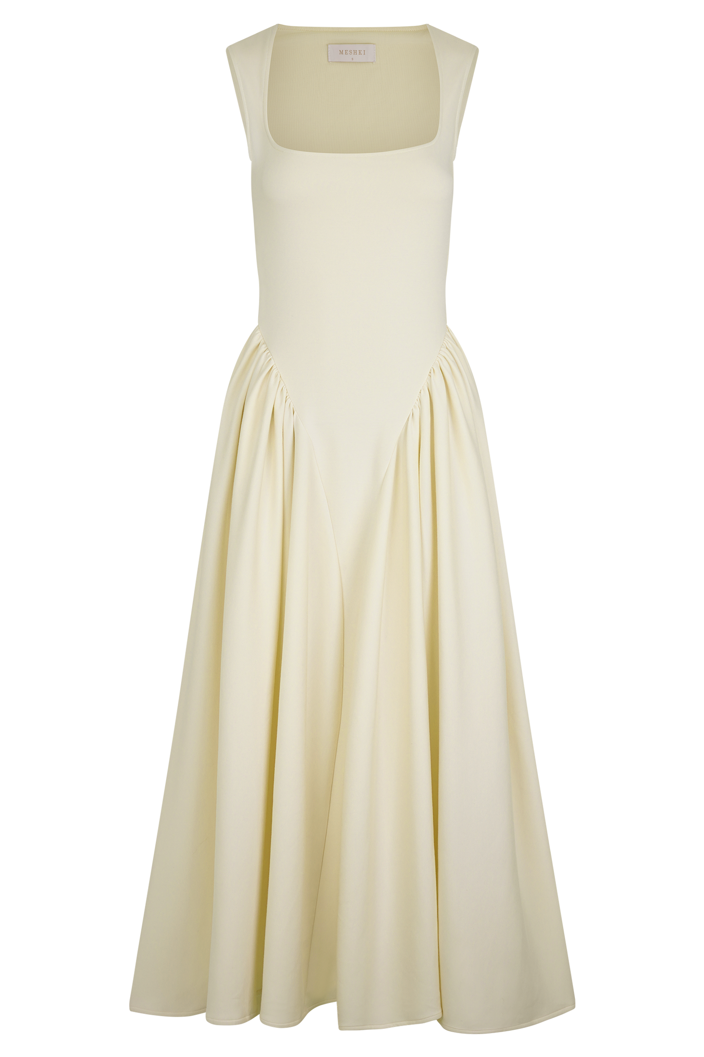 Sharon Scuba Jersey Midi Dress - Ivory