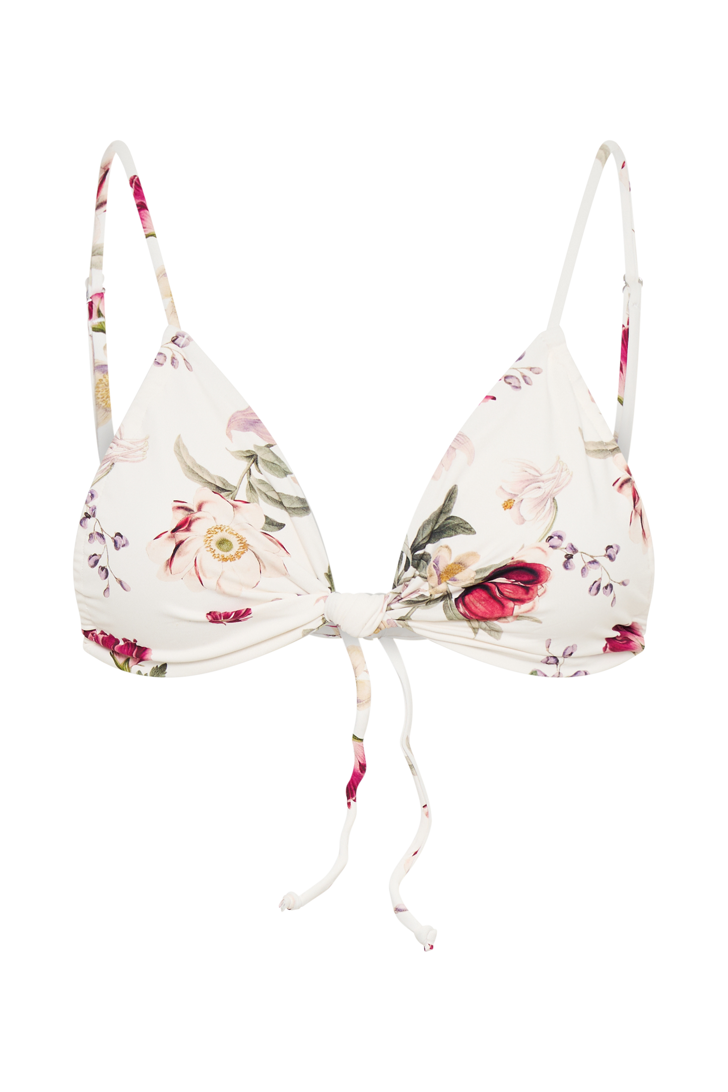 Rosmunda Ruched Bikini Top - Bella Rosa Print