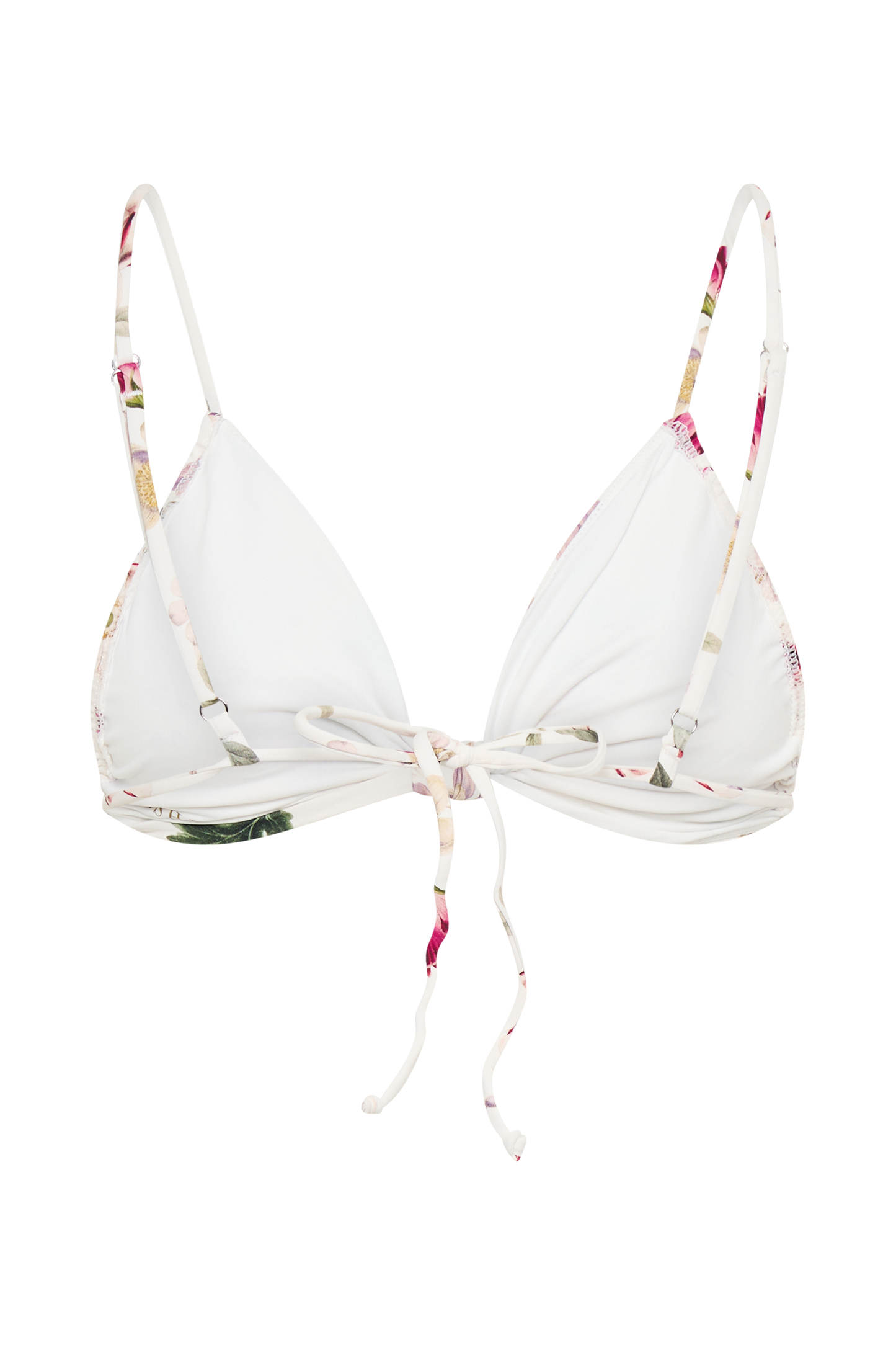 Rosmunda Ruched Bikini Top - Bella Rosa Print