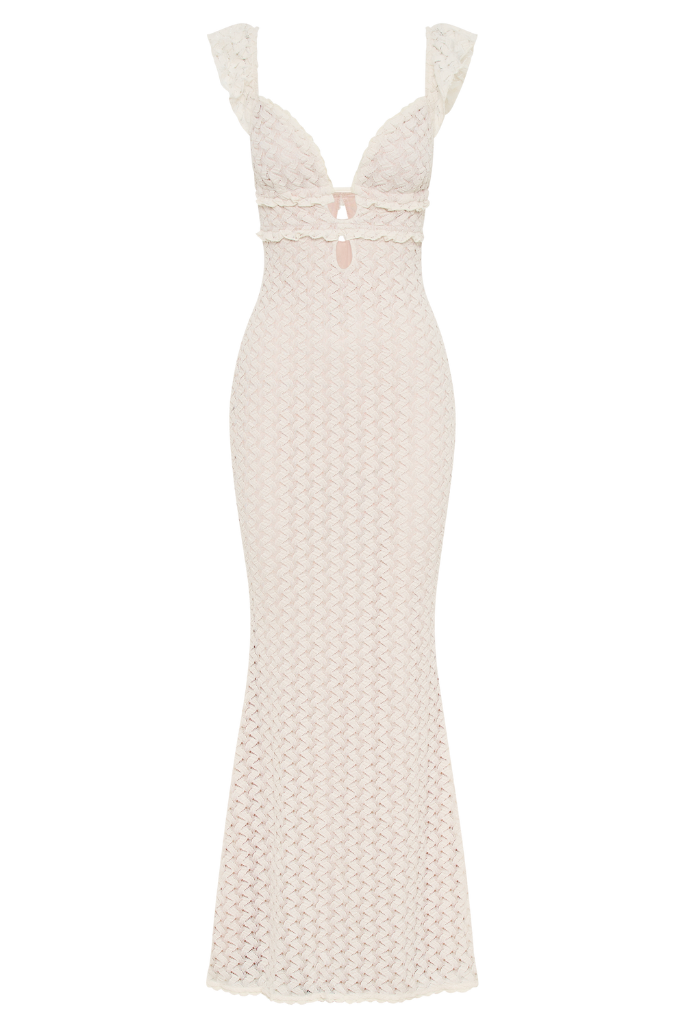 Ezra Lace Maxi Dress - Ivory