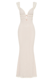 Ezra Lace Maxi Dress - Ivory