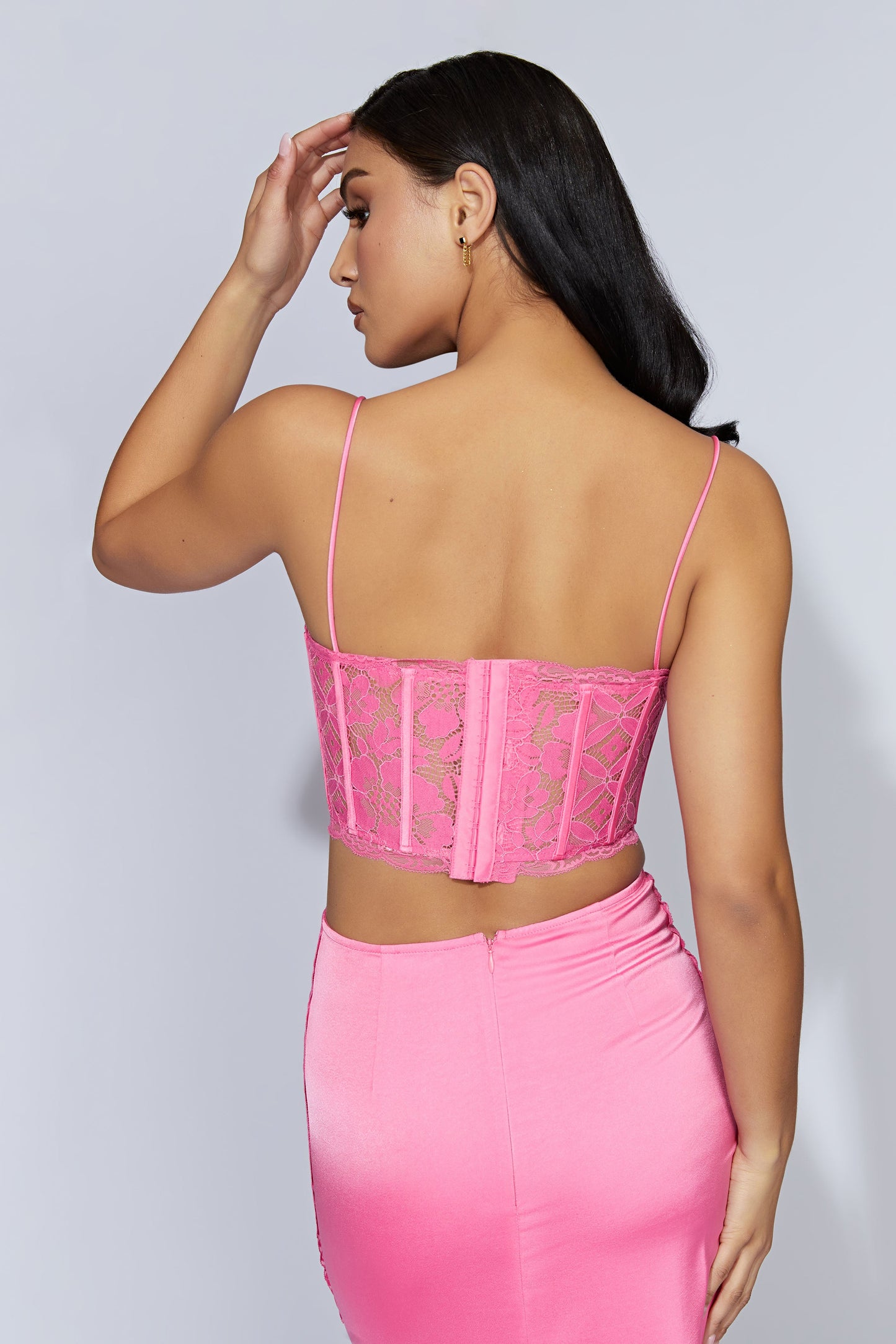 Bellamy Scallop Lace Bodice - Bubblegum Pink