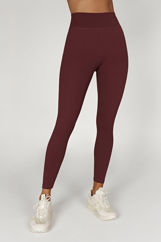 Venus V Back Leggings - Mahogany