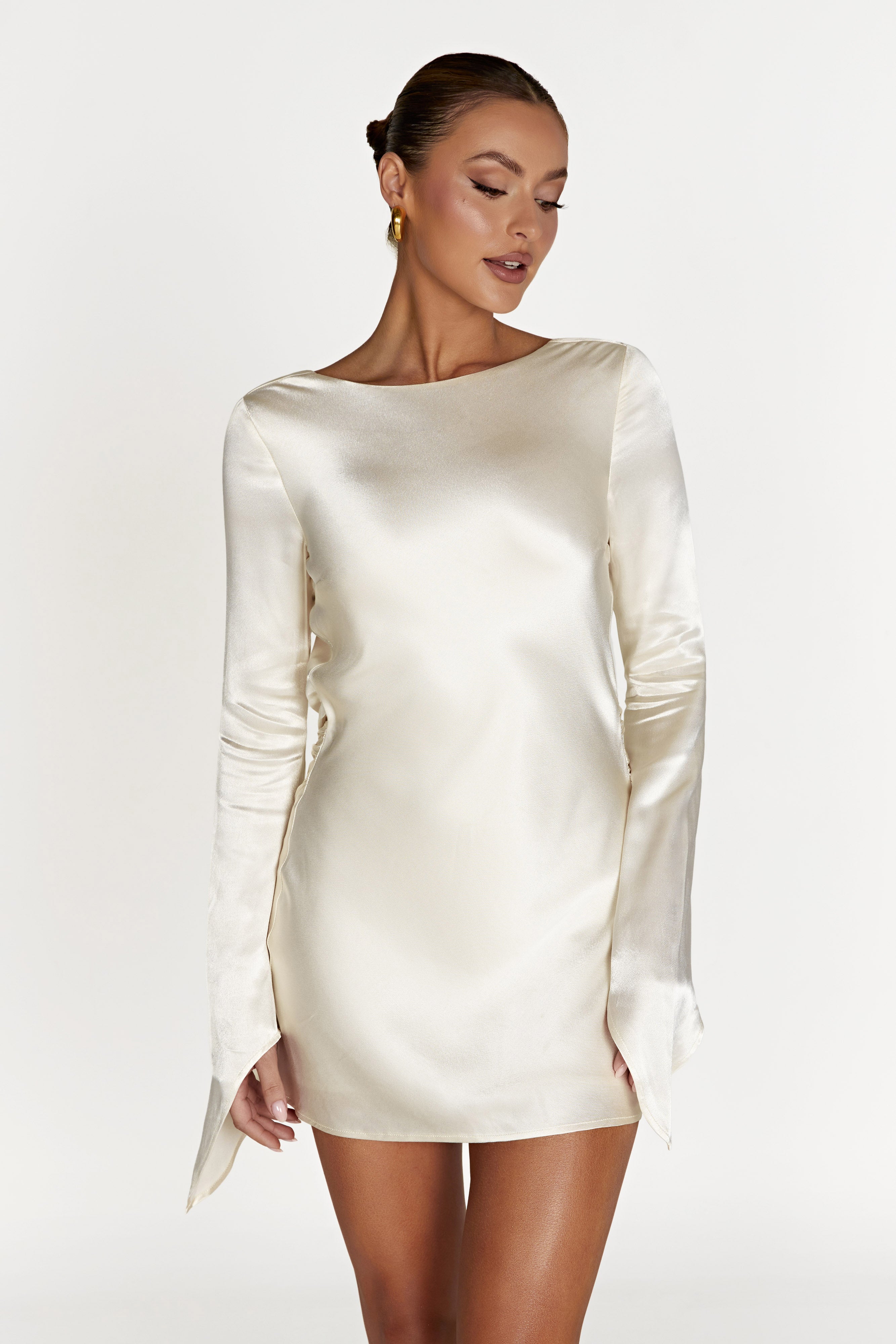 Robyn Long-Sleeve outlet Asymmetrical Dress XXS