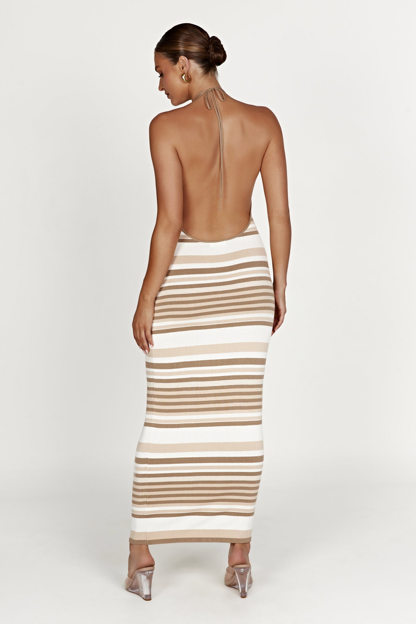 Brienne Stripe Maxi Dress - Cream