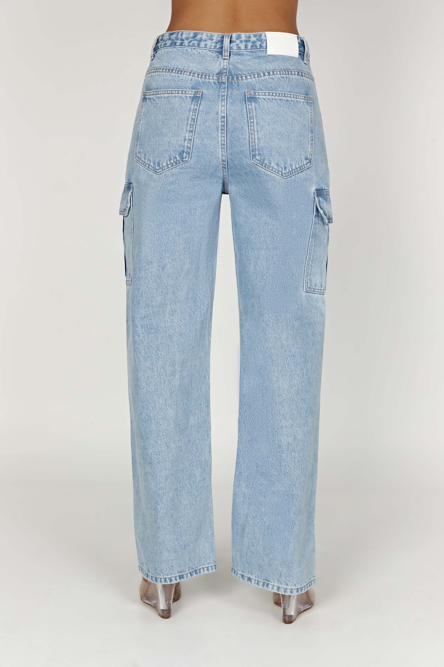 Jagger Mid Rise Oversized Denim Jean - Mid Blue