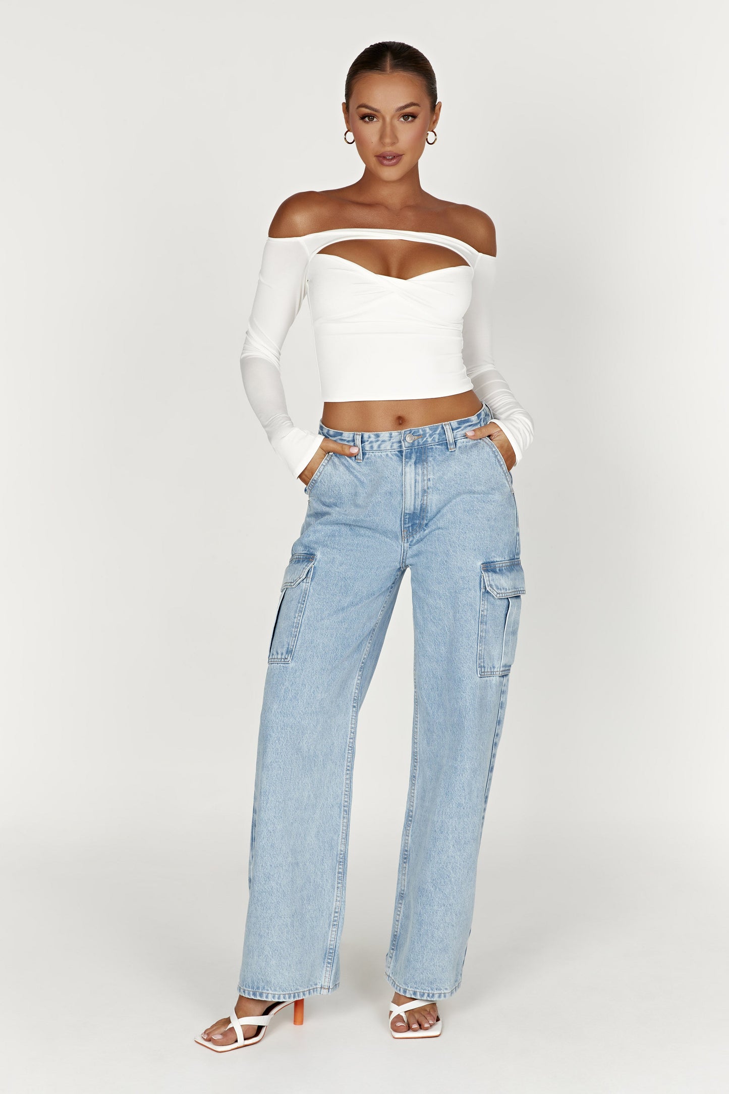 Jagger Mid Rise Oversized Denim Jean - Mid Blue