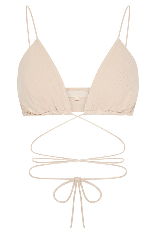 Suzie Triangle Bralette - Stone