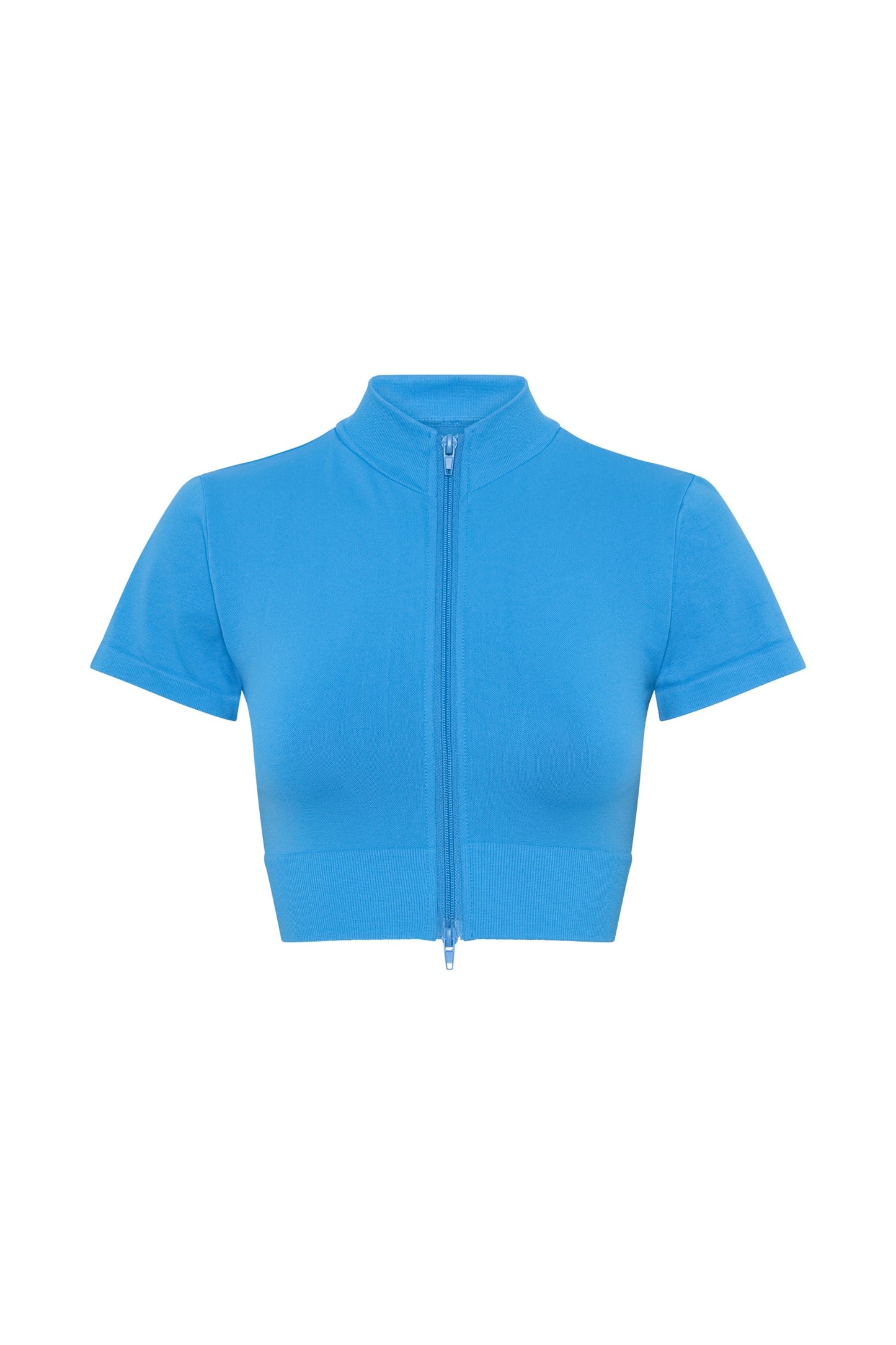 Rylie Zip Up T-Shirt - Blue