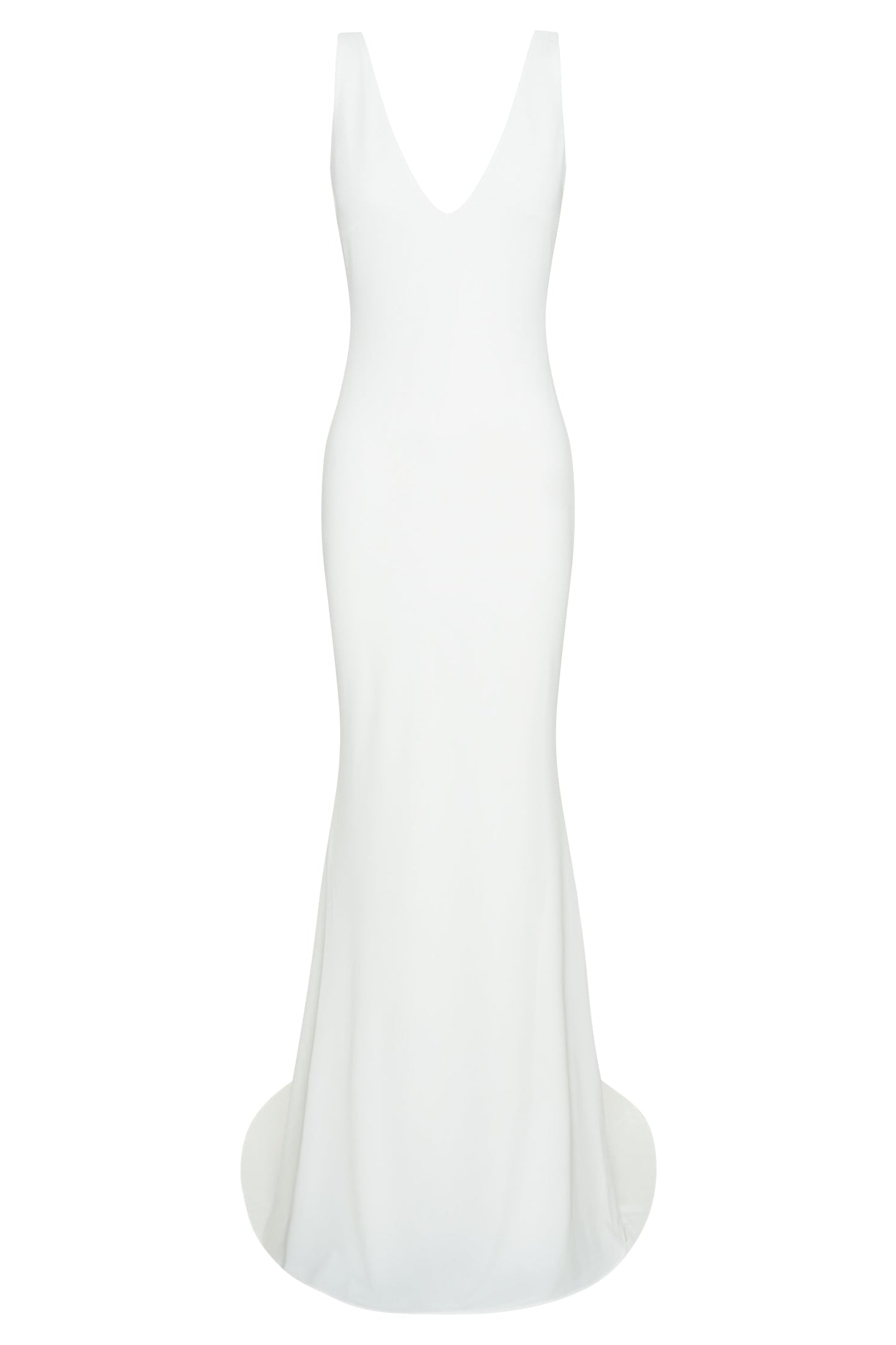 Kyla Low Back Gown - White