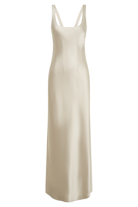 Arora Corset Maxi Dress - Champagne