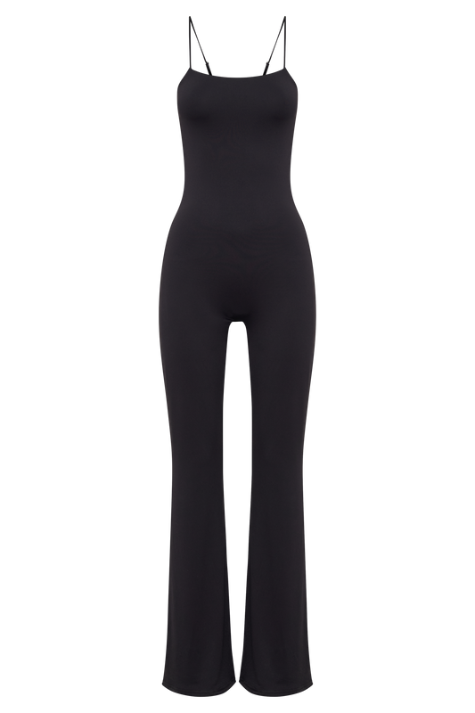 Adelaide Recycled Nylon Jumpsuit - Black