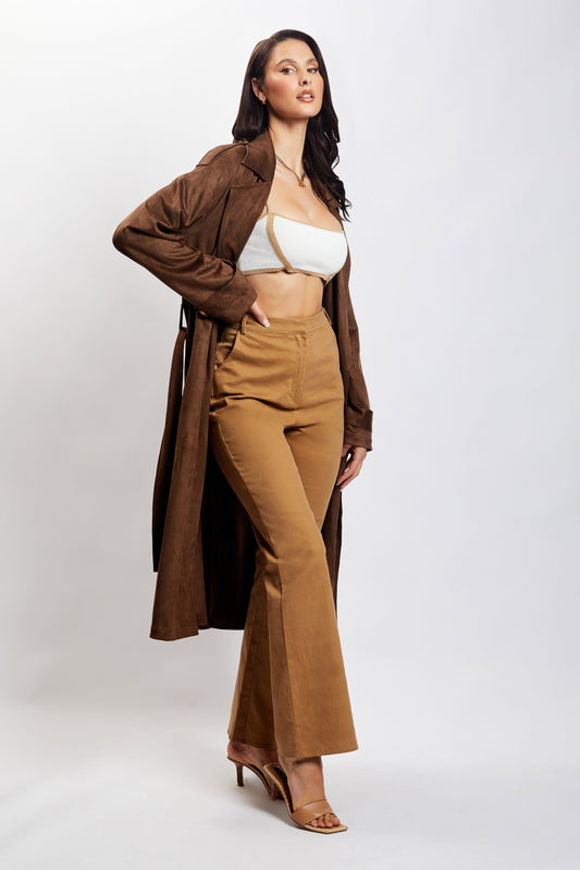 Cindy Flare Pants - Camel